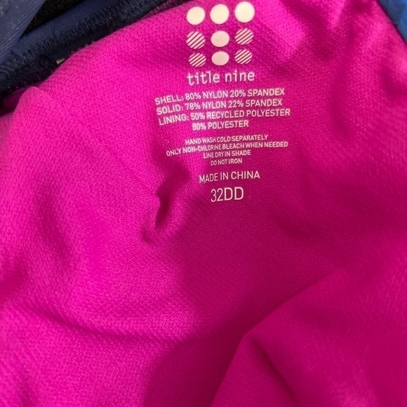 Title Nine Tankini Top Bathing Swim Suit 32 DD - Picture 7 of 7